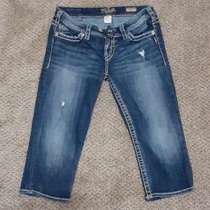 Silver Jeans Tuesday crop size 29